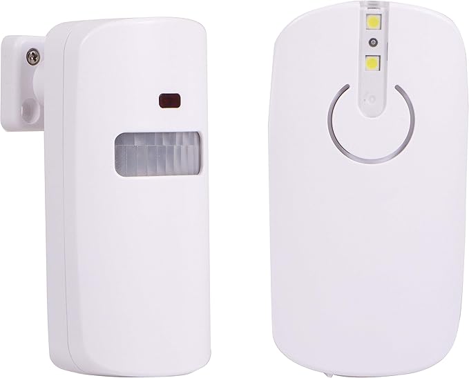 Power Gear Motion-Sensing Driveway Alarm, Battery Operated, Flashing LED Light, Wireless, Easy to Install, Home Protection, Indoor or Outdoor Security, Up to 25ft. Detection Range, 36014-S1