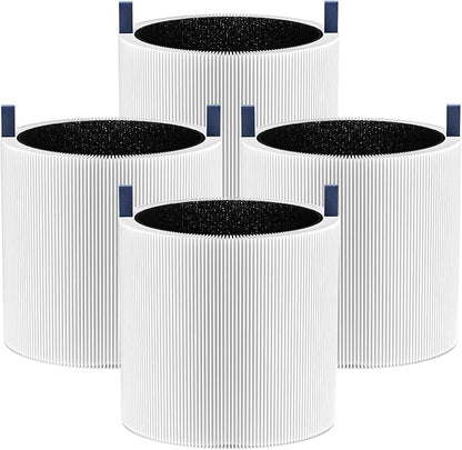 4 Pack Mini Max Replacement Filter Compatible with Blueair Blue Pure Mini Max Air Purifiers, Blue Pure FMINI Filter HEPA & Activated Carbon Air Filt-er Fits for Blue Pure Mini Max