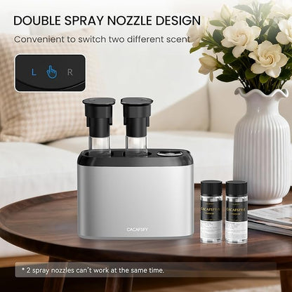 Waterless Scent Diffuser,Hotel Scent Oils Included-Whole House Air Freshener-Scent Diffusers for Home,Office,Essential Oil Diffuser Large Room,Smart, Cold-Air Tech,App Control (Luxury SL)