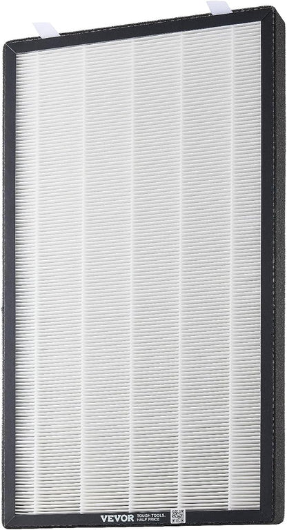 VEVOR Air Purifier Replacement Filter, H13, 2-in-1 Compact & Lightweight Replacement Filter with Non-Woven Fabric, Easy-to-Install Purifier Filter with Activated Carbon, Fit for Square Purifier