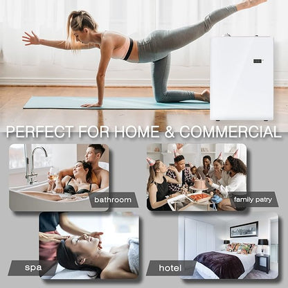 JCLOUD Smart Scent Air Machine Pro for Home, HVAC Scent Diffuser for Essential Oils 500ML with Cold Air Technology, Waterless Aromatherapy Diffuser Cover Up to 4500 Sq.Ft, White