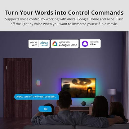 SONOFF Smart Light Switch, 2.4GHz WiFi Alexa Light Switch, Works with Alexa Google Home Brilliant Smart Switch, T5 1 Gang 1 Way Smart Touch Wall Switch, Neutral Wire Required Smart Life Light Switch
