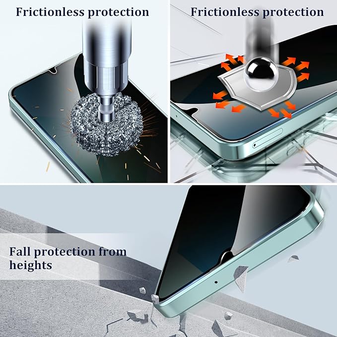 Asstar [2 Pack] Privacy Screen Protector for Samsung Galaxy A16 5G,9H Tempered Glass Privacy Samsung Galaxy A16 6.7" Privacy Screen Protector,Anti-Scratch Case Friendly Easy Install Accessories