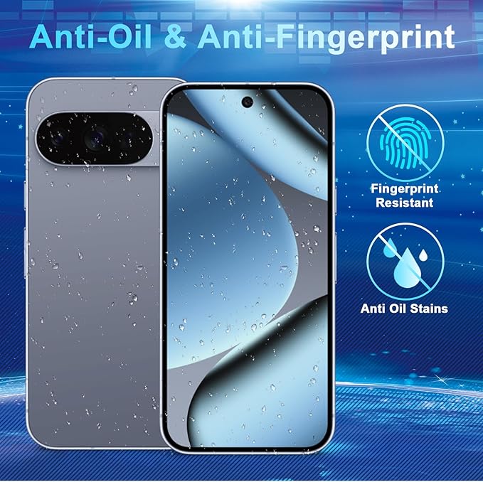 [2+2 Pack] Privacy Screen Protector Compatible with Pixel 10 Pro 5G - 2 Tempered Film - 2 Camera Lens Glass - Easy Installation Tool - High Clarity - Bubble Free - Anti-Spy Protection