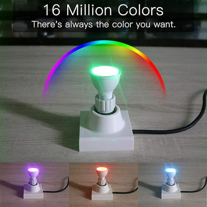 GLEDOPTO ZigBee 3.0 Smart 4W GU10 AC100-240V RGBCCT Spotlight Pro 25 Degree Beam Angle Color Change Bulb Dimmable Compatible with Amazon Echo Plus SmartThings App/Voice/RF Remote Control