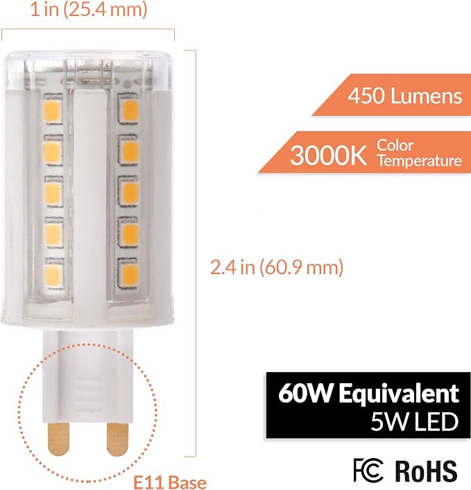 Newhouse Lighting G9-5050D-4 Led Bulb, White, 4
