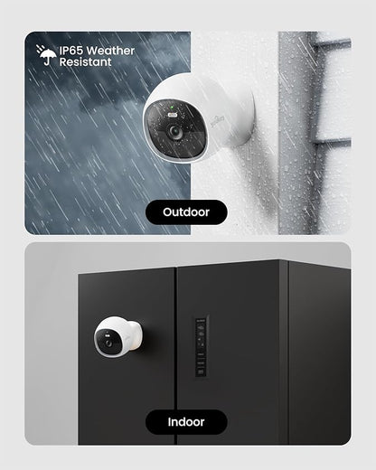 youkey Wireless Security Camera Outdoor, No Monthly Fee, Battery Powered, 2.5K QHD WiFi 6, Magnetic Mount, AI Human & Pet Detection, 8GB Local Storage, Color Night Vision