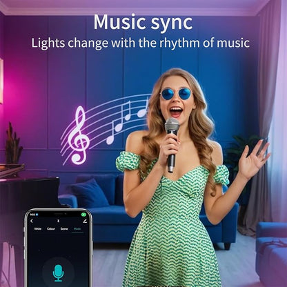E12 Smart LED Light Bulb, Dimmable Candelabra Light Work with HomeKit, Alexa, Google Home 6W (60W Equiv.) RGBCW 16 Million Color Changing Chandelier Candle Bulb 1 Pack