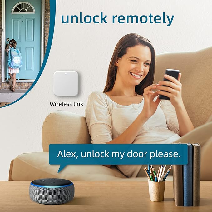 KUCACCI TTLock WiFi Gateway for Kucacci H15B T17 Smart Lock, Smart Bridging Hub Easy to Compatible with Alexa, Remotely Unlock Voice Control