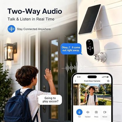 XVIM 2K Security Cameras Wireless Outdoor,Wireless Camera Outdoor