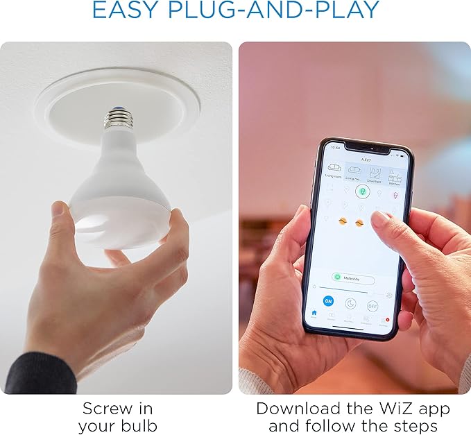 65W BR30 Medium Base Full Colour and Tunable White Smart LED Light Bulb