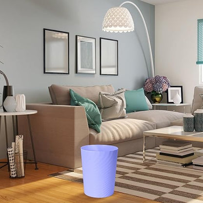 Small Plastic Trash Can - 1.8 Gallon - Light Purple - Wastebasket Garbage Can Container