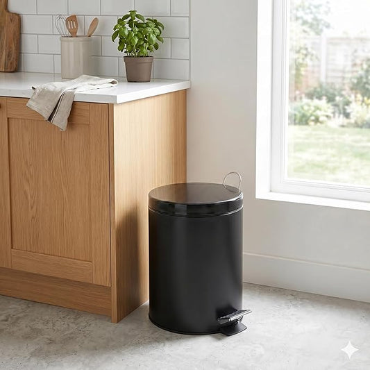 Honey-Can-Do International, LLC TRS-05170 Step Trash Can, 12-Liter 3-Gal, Black