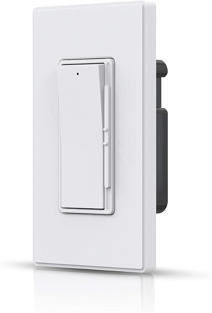Coby Slide Dimmer Switch for 300W Dimmable LED/CFL and 600W Incandescent/Halogen Light Lamp Bulbs, Single Pole or 3-Way, Rocker Paddle w/Wall Plate, UL Listed, Pack of 2