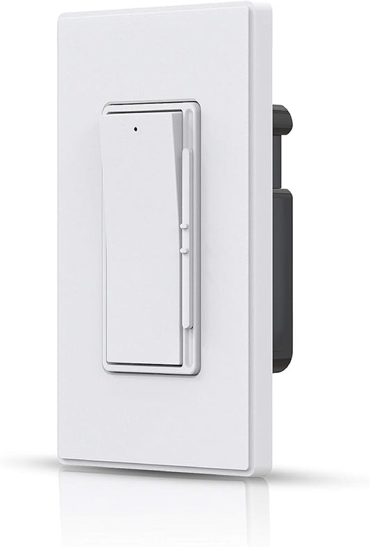 Coby Slide Dimmer Switch for 300W Dimmable LED/CFL and 600W Incandescent/Halogen Light Lamp Bulbs, Single Pole or 3-Way, Rocker Paddle w/Wall Plate, UL Listed, Pack of 2