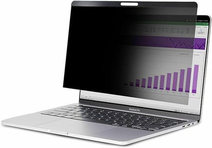StarTech.com Laptop Privacy Screen for 15 inch MacBook Pro & MacBook Air - Magnetic Removable Security Filter - Blue Light Reducing Screen Protector 16:10 - Matte/Glossy - +/-30 Degree (PRIVSCNMAC15)