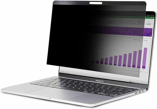 StarTech.com Laptop Privacy Screen for 15 inch MacBook Pro & MacBook Air - Magnetic Removable Security Filter - Blue Light Reducing Screen Protector 16:10 - Matte/Glossy - +/-30 Degree (PRIVSCNMAC15)