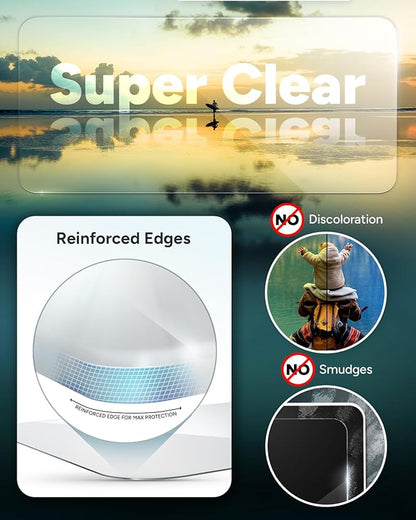 ZAGG InvisibleShield Glass Elite Screen Protector for iPhone 14 Pro Max, 2-Way Privacy, Reinforced Edges, 5X Shatter Protection