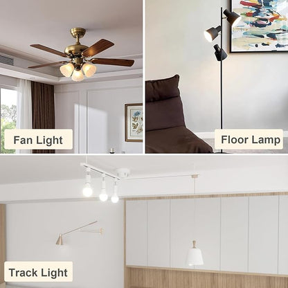 ORALUCE Bluetooth Smart Light Bulb 60 Watt Equivalent, Dimmable 2700-6500K Lightbulbs E26 Base, A19 9W LED Light Bulbs for Lamp, Bedroom, 4 Pack (No WiFi Connection)