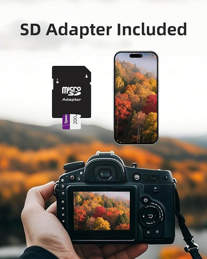 Micro SDXC Memory Card Speederlash (200GB-1pk)