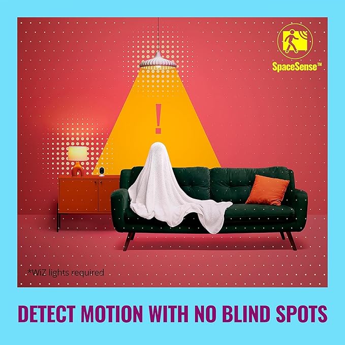 WiZ Indoor Security Camera - 1080p HD Video - Full-Duplex Audio - Activate with Motion - Control with App - Works with Alexa- Google Assistant and Siri Shortcuts- Bluetooth Compatible- No Hub Required
