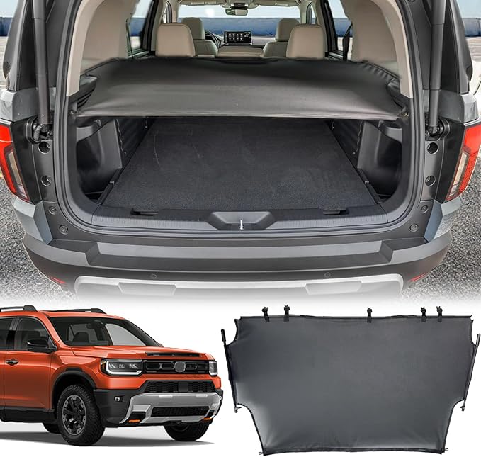 Cargo Cover Compatible with Honda Passport 2026 Accessories,Non-Retractable Trunk Cover Protector Security Shielding Shade Anti-Peeping Luggage Privacy Screen for 2026 Passport Accessories