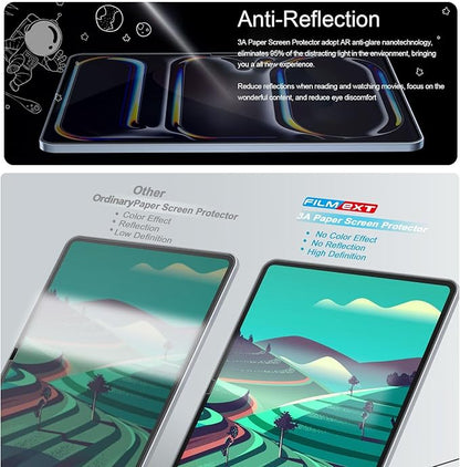 3A High Clarity Paper Screen Protector for Ipad Air 13 Inch M4 2026/M3 2025/M2 2024 [Anti Glare] [Anti Reflection] [Anti Fingerprint] 0.1mm Matte Screen Film for Notetaking and Drawing like on Paper
