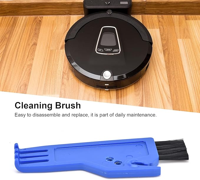 Brush, ABS Dust Brush Fit for Vacuum Cleaner Sweeping Robot Handheld Vacuum Cleaner Parts(Blue)