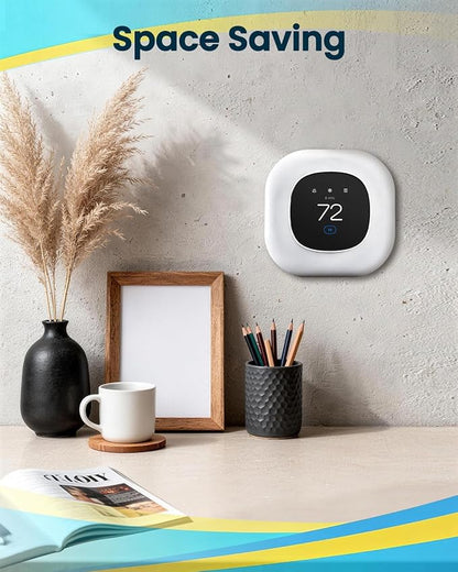 Thermostat Wall Plate Compatible with ecobee Smart Thermostat Essential Trim Kit 2025, 1 Pack, White