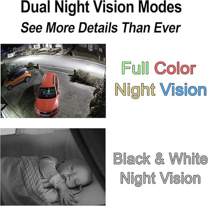 2K Mini Goose-Neck Security Camera Wireless with Magnetic Mount, Built-in Hotspot & Battery, Color Night Vision, Motion Detection, Cloud Storage, Phone & PC Monitoring for Home Security (W-G2)