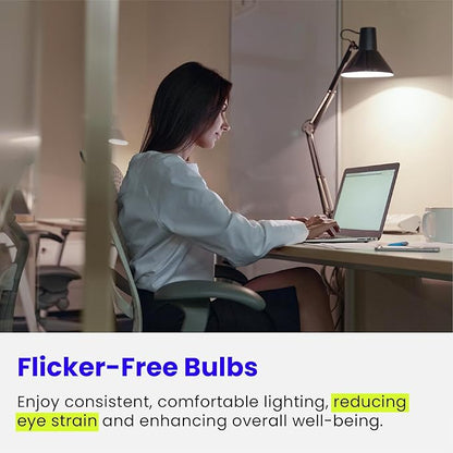 Feit Electric A19 LED Light Bulbs, 60W Equivalent, Non Dimmable, 800 Lumens, E26 Standard Base, 2700K Soft White, 80 CRI, 11,000-Hour Lifetime, General Purpose LED Bulb, A80083010KLED10/RP/4, 40 Pack