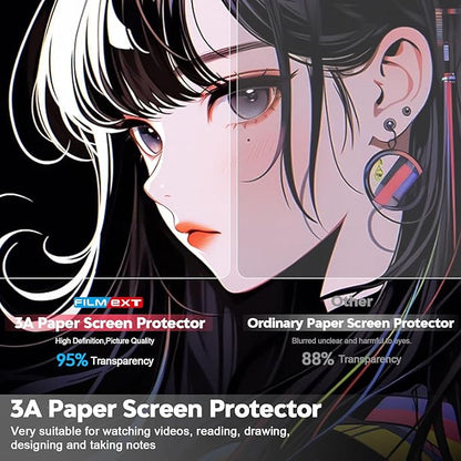 3A High Clarity Paper Screen Protector for Ipad Air 13 Inch M4 2026/M3 2025/M2 2024 [Anti Glare] [Anti Reflection] [Anti Fingerprint] 0.1mm Matte Screen Film for Notetaking and Drawing like on Paper