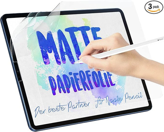 [Pack of 3] Paper Film for iPad 7th/8th/9th Generation (10.2 Inch, 2019/2020/2021), Matte Paper Film, Screen Protector for Writing Drawing