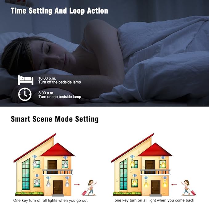 WiFi Smart Switch eMylo Wireless Relay Light Switch Tuya Remote Control Module Home Automation Timer Switch Compatible with Alexa Echo Google Home iPhone Android App 1 Pack