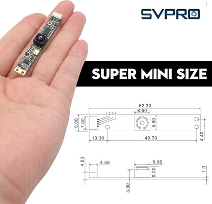 SVPRO 8MP USB Camera Module with Microphone, 102 Degree Wide Angle Laser Engraver Camera for Lightburn, Fixed Focus 4K UVC Webcam Board for Computer,Raspberry Pi
