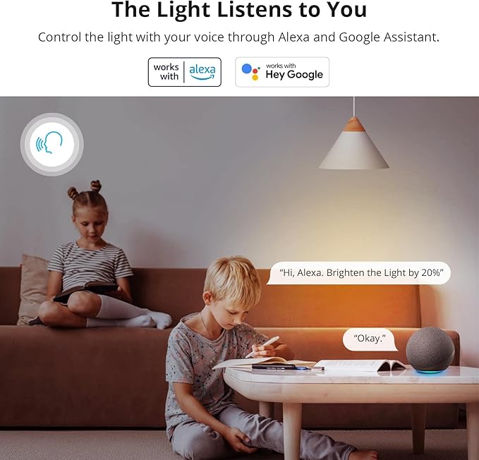 SONOFF B05-BL-A19 Wi-Fi Smart RGB Bulb 9W Variable Color, 2700K - 6500K Brightness Adjustable Color Temperature, APP Remote Control, Can Work with Alexa and Google Assistant (1 Pack)