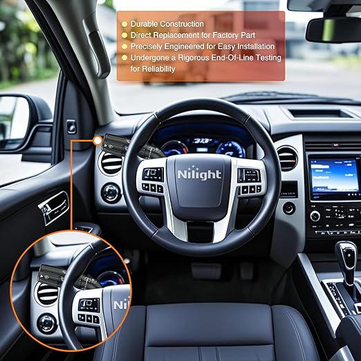 Nilight Turn Signal Switch Compatible with 2007 2008 2009 2010 2011 2012 2013 2014 Ford Expedition 2007-2014 Lincoln Navigator Multifunction Combination Lever Switches