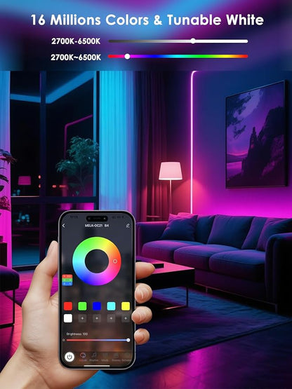5V Low-voltage Smart LED Light Bulb, Dimmable E26 Screw Base Bulb with Remote Control, 72 Colorful Beads 16 Million Colors 10W Light Bulb with APP Control & Music Sync & Timer for Bedroom Lamp(2-Pack)