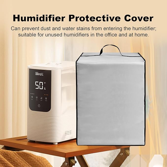Dust Cover for LEVOIT Humidifiers for Bedroom Home, Smart Warm and Cool Mist Air Humidifier,Heavy Duty Dustproof Anti-Static Nylon Case for OasisMist4.5L Humidifier Protective Cover (Silver)