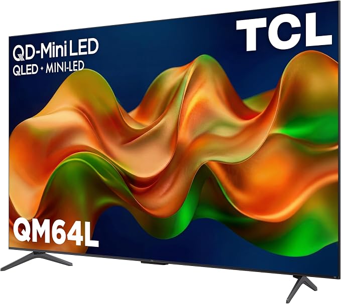 TCL 65 Inch Class QM64L Series | Mini LED QLED 4K HDR Smart Fire TV | 65QM64L, 2026 | 120Hz-144Hz High Brightness, Dolby Vision Atmos, Alexa+ Voice Remote AI Streaming Television | Amazon Exclusive