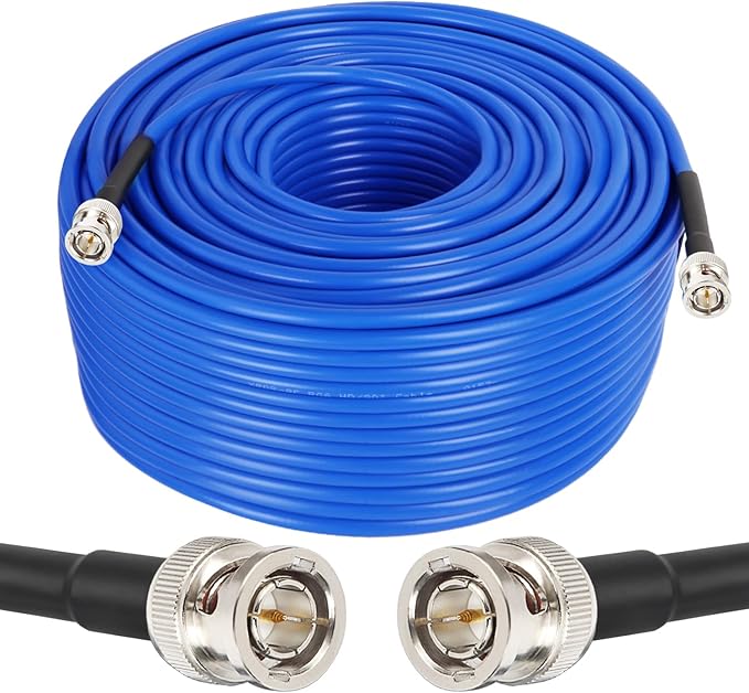 XRDS -RF 12G SDI Cable 300FT, SDI Video Cables 3G/6G/12G 75ohm BNC Male Cable Supports HD-SDI/3G/6G-SDI/4K/8K for Video Security Camera Converter