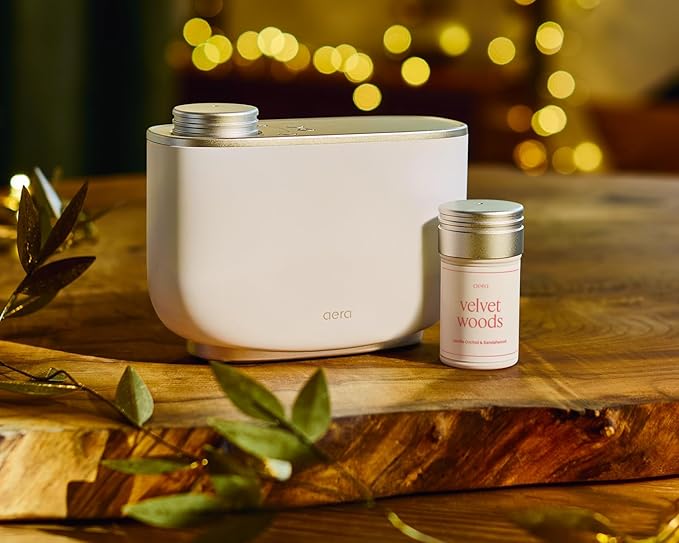 AERA Velvet Woods – Smart Home Fragrance Capsule Refill – Notes of Vanilla Orchid, Nutmeg & Sandalwood – Woody Fresh Essential Oil Scent – 25mL Capsule Size Fits Diffuser