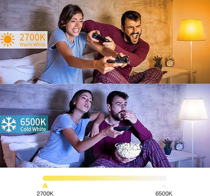 Smart Light Bulbs Work with Apple HomeKit, 16 Million DIY Colours GRBCW WiFi LED Light Bulb Multicolor WiFi and Blutoth Smart Bulbs Compatible with Siri, Alexa, Google Assistant 2 Pack
