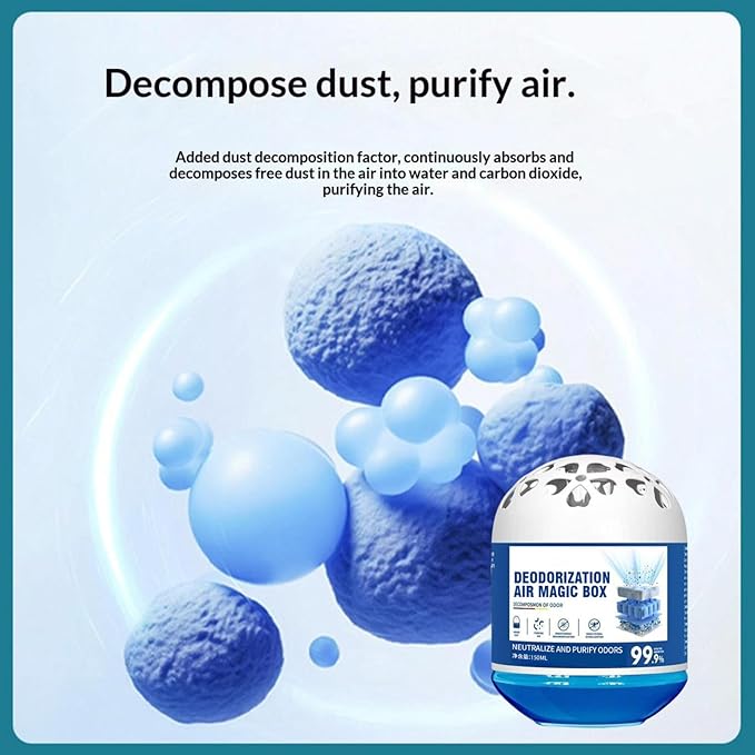Indoor Dust Removal Air Magic Box,Multi-Functional Magic Box,Automatic Dust Collection Air Box for Home,Air Freshener,Air Essence Box for Pet Areas Bathroom Any Room,Long-Lasting Freshness