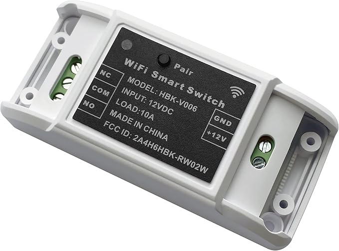 UHPPOTE 2.4GHz WiFi Remote Control Switch Compatible with Smart Phone App Input Voltage 12VDC