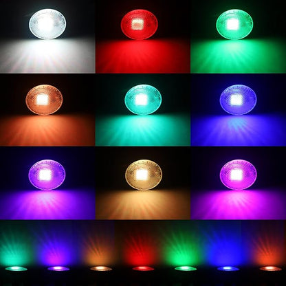 30W PAR30 RGB LED Flood Light Outdoor, Dimmable Color Changing LED Bulbs with Remote Control, Waterproof Lawn Lamp for Home Courtyard Christmas Party Decoration (2pcs)