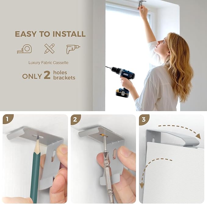 HeyBlinds Motorized Solar Shades with Remote, Light Filtering Mesh Roller Shades, Flame Retardant Smart Blinds, UV Blocking, Alexa Google HomeKit Compatible, Custom Size (Cloud Grey-5% Openness)