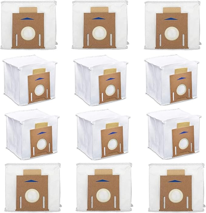 12 Pack Replacement Vacuum Filter Bags for Yeedi K781+, Ecovacs DEEBOT OZMO T8 AIVI T8 Max and Deebot N8 Pro+ Robot Vacuum Cleaner
