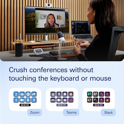 Elgato Stream Deck Neo, 8 Customizable Keys, 2 Touch Points | Automates repetitive tasks, Compatible with Zoom, Teams, Office apps, Smart home control, Zero-plastic packaging
