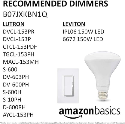 Amazon Basics BR30 LED Light Bulb, 65W Equivalent, 11W Energy Efficient, E26 Standard Base, Daylight White 5000K, Dimmable, 10,000 Hour Lifetime, 16-Pack